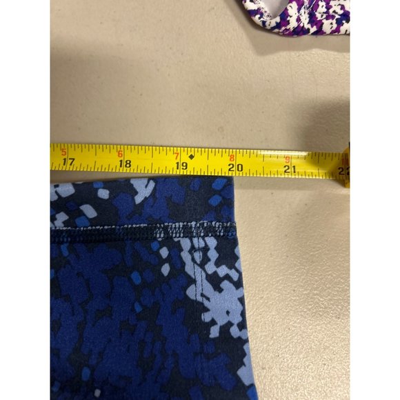 Nike Dri Fit Cropped Leggings Blue Athletic Workout GUC Women's Size S - Picture 11 of 11